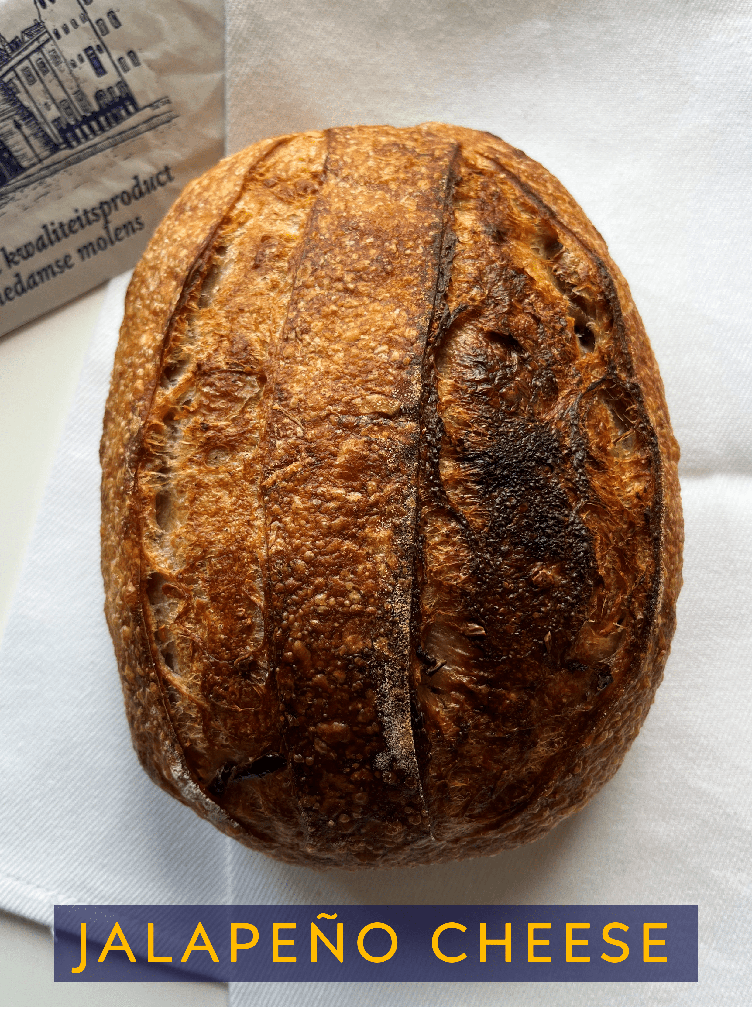 Jalapeño Gouda cheese sourdough weekly special